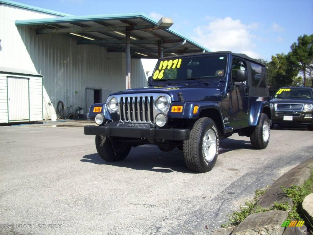 2006 Wrangler Unlimited 4x4 - Midnight Blue Pearl / Dark Slate Gray photo #3