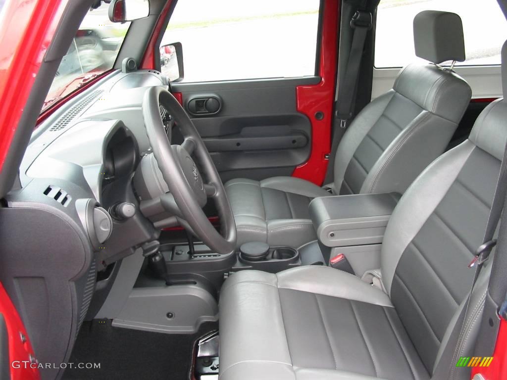 2009 Wrangler X 4x4 - Flame Red / Dark Slate Gray/Medium Slate Gray photo #5