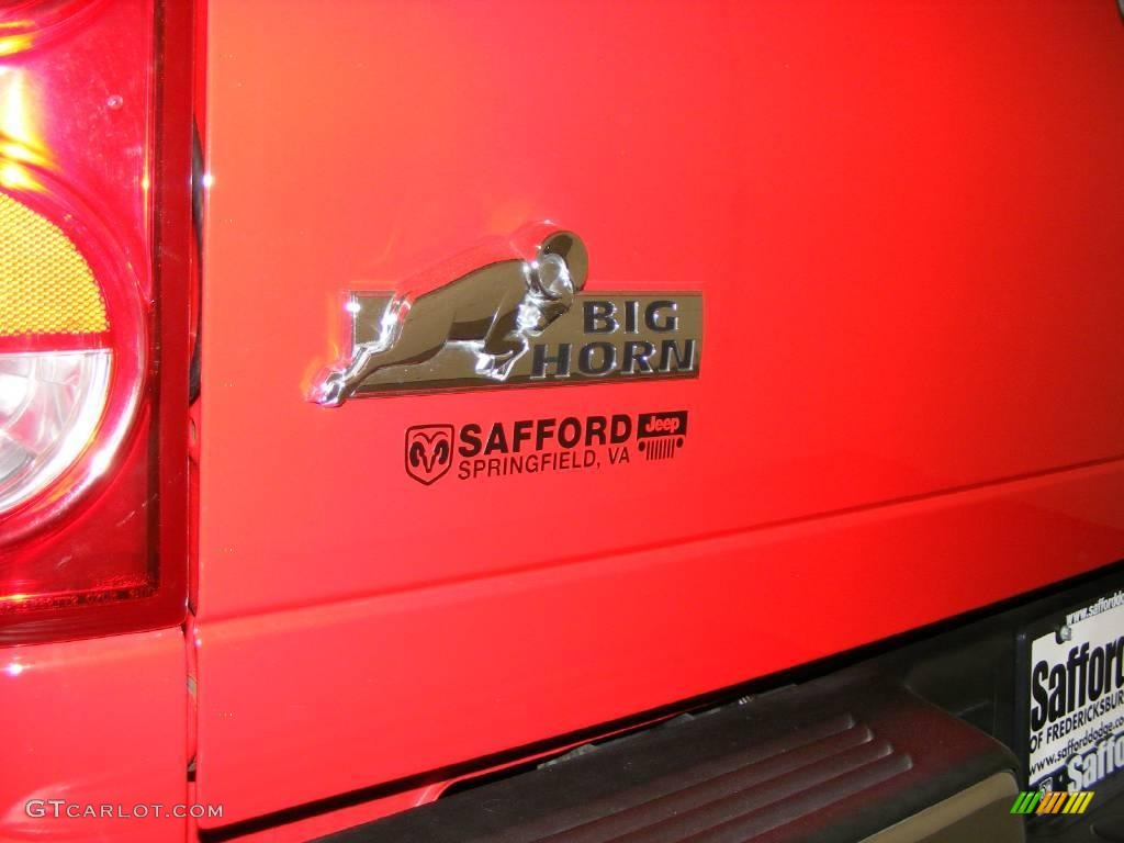 2008 Ram 1500 Big Horn Edition Quad Cab 4x4 - Flame Red / Medium Slate Gray photo #33