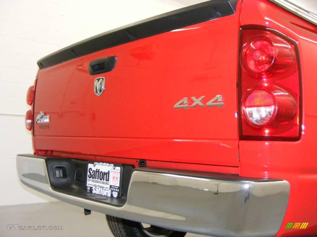 2008 Ram 1500 Big Horn Edition Quad Cab 4x4 - Flame Red / Medium Slate Gray photo #34