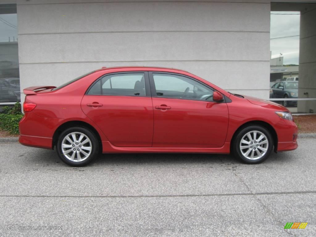 2009 Corolla S - Barcelona Red Metallic / Dark Charcoal photo #2
