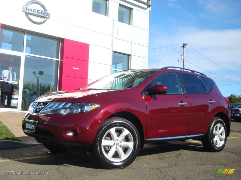 2009 Murano S AWD - Merlot Metallic / Black photo #4