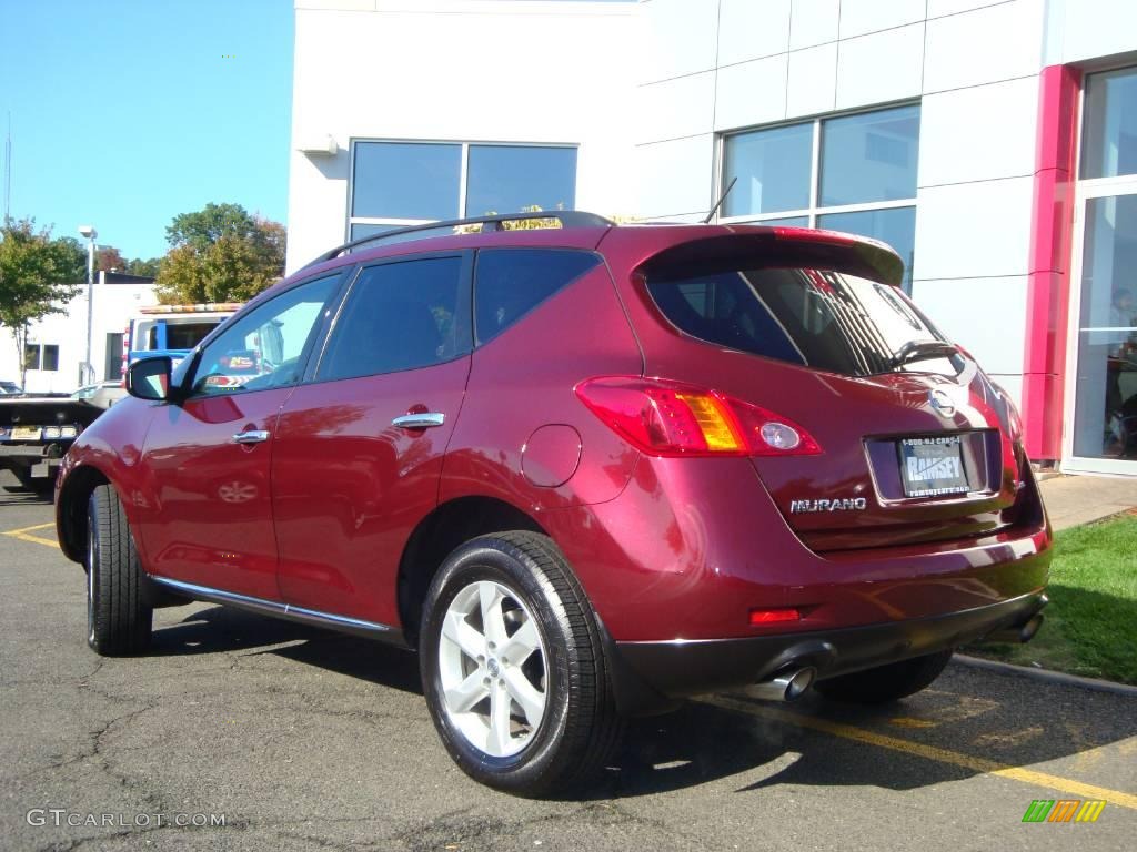 2009 Murano S AWD - Merlot Metallic / Black photo #8