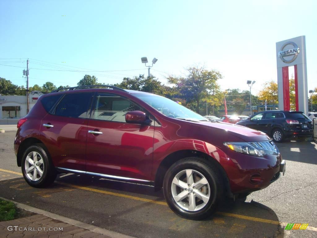 2009 Murano S AWD - Merlot Metallic / Black photo #13