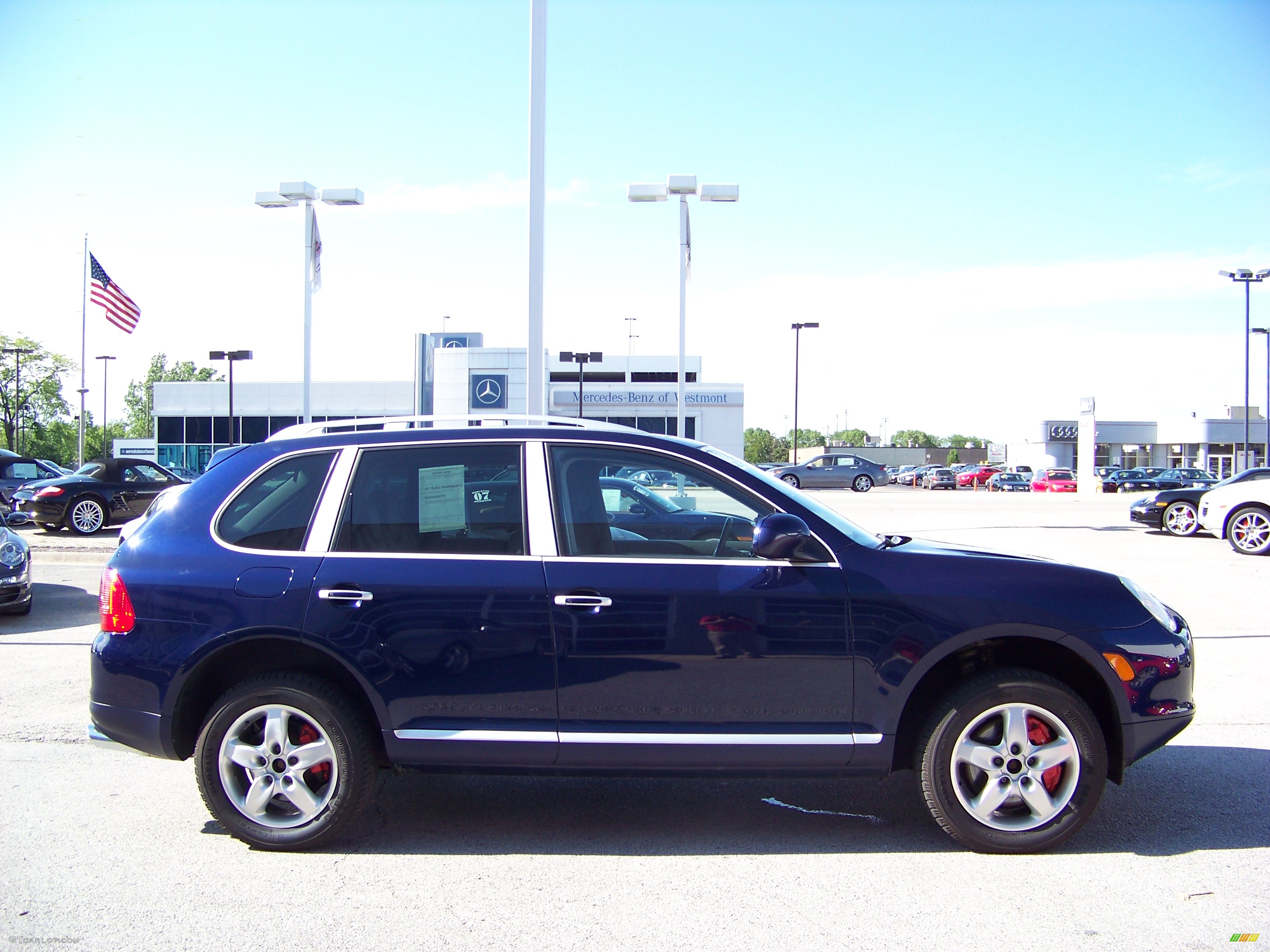 2004 Cayenne Turbo - Lapis Blue Metallic / Stone/Steel Grey photo #4