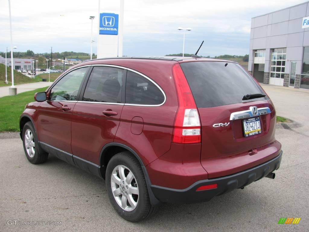 2007 CR-V EX-L 4WD - Tango Red Pearl / Gray photo #3