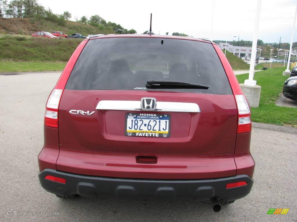 2007 CR-V EX-L 4WD - Tango Red Pearl / Gray photo #4