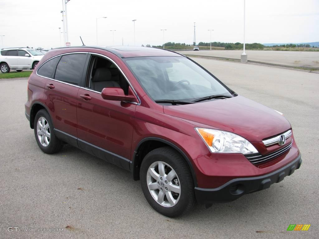 2007 CR-V EX-L 4WD - Tango Red Pearl / Gray photo #7