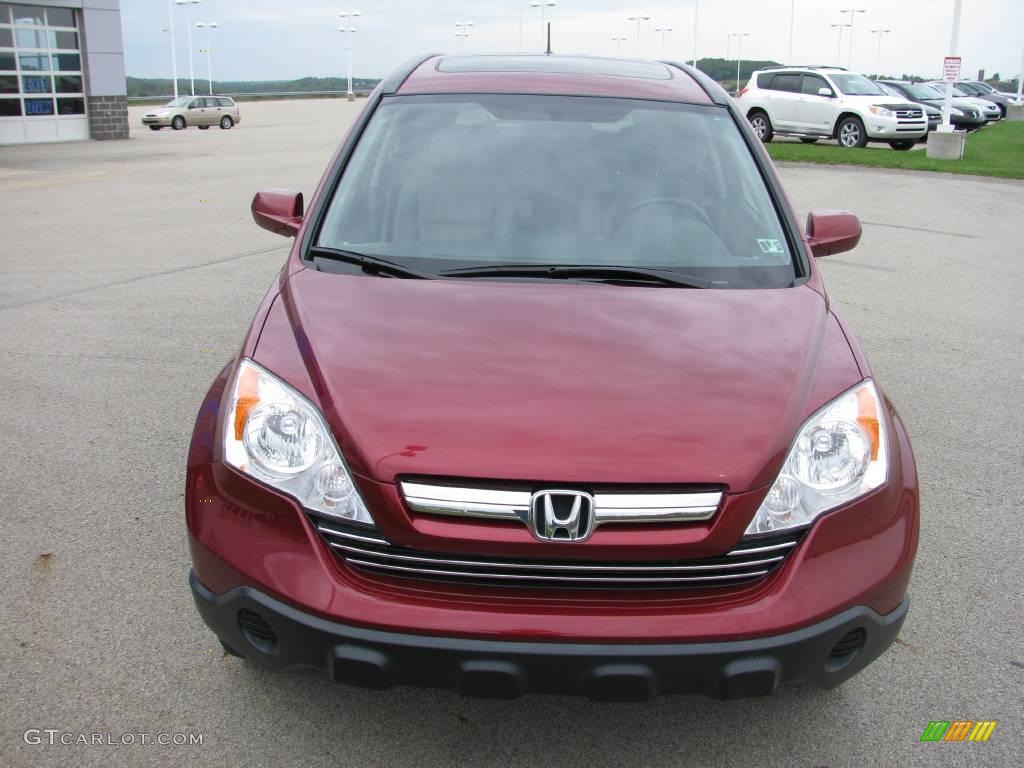 2007 CR-V EX-L 4WD - Tango Red Pearl / Gray photo #8