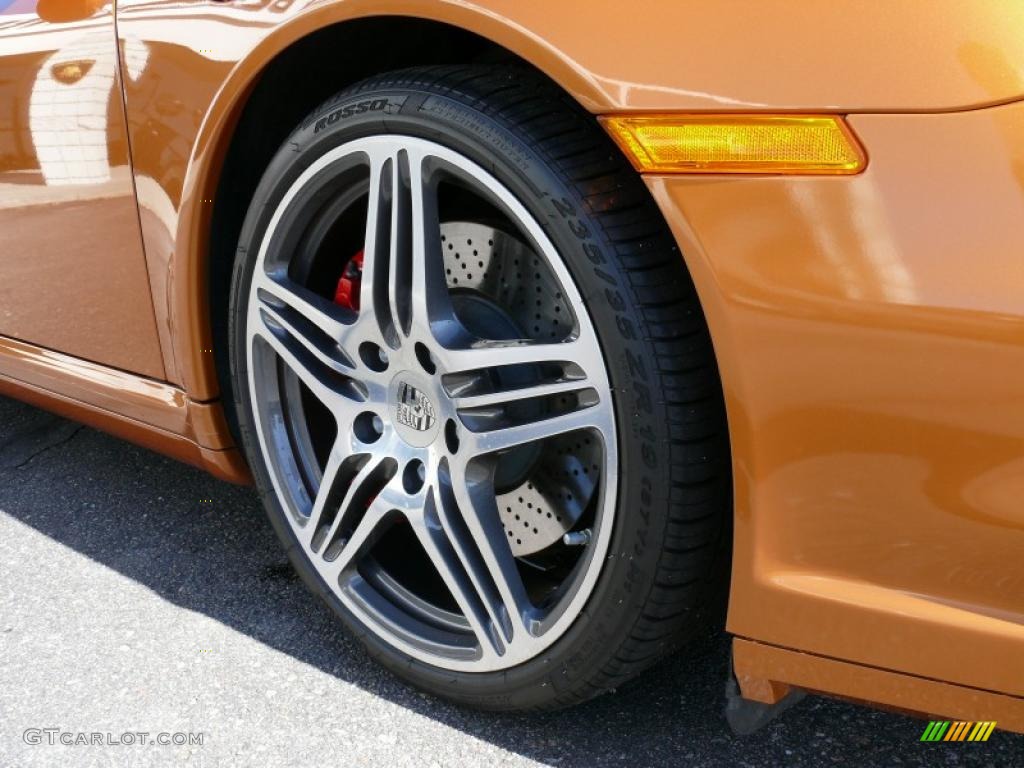 2009 911 Turbo Cabriolet - Nordic Gold Metallic / Cocoa Natural Leather photo #28