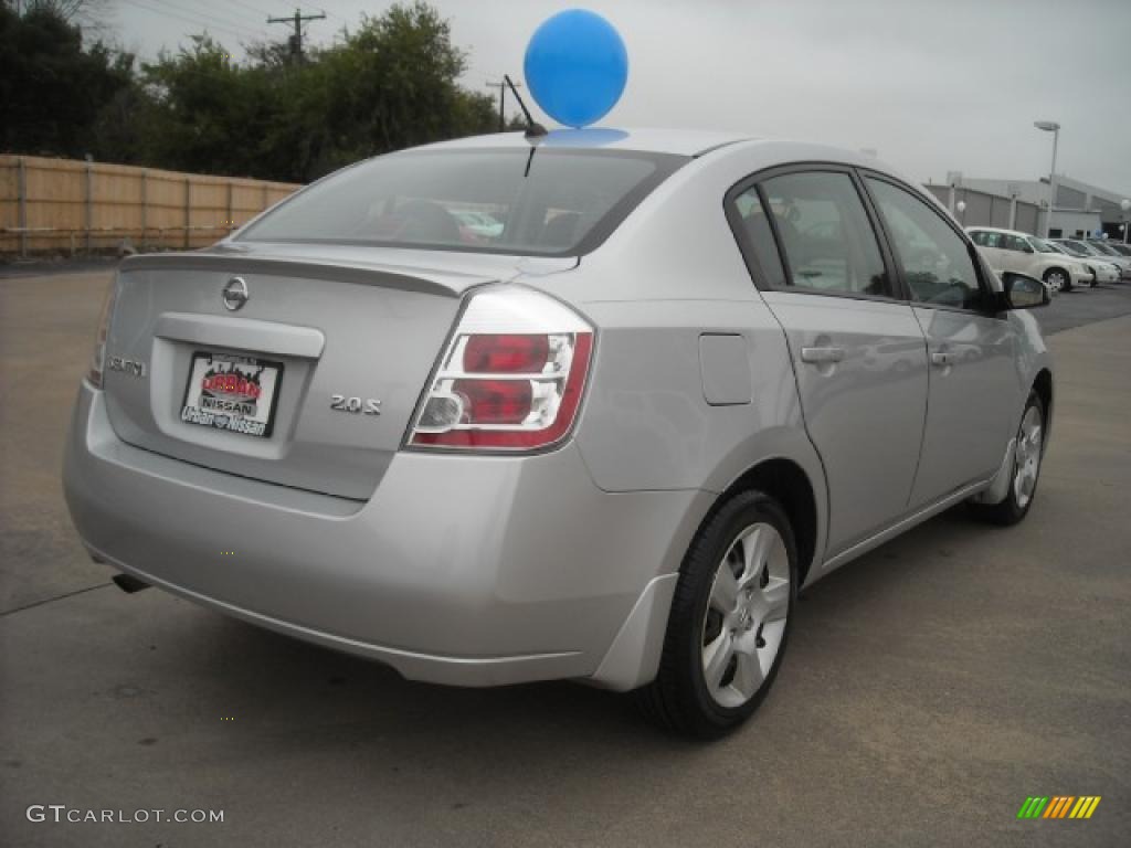 2007 Sentra 2.0 S - Brilliant Silver / Charcoal/Steel photo #4