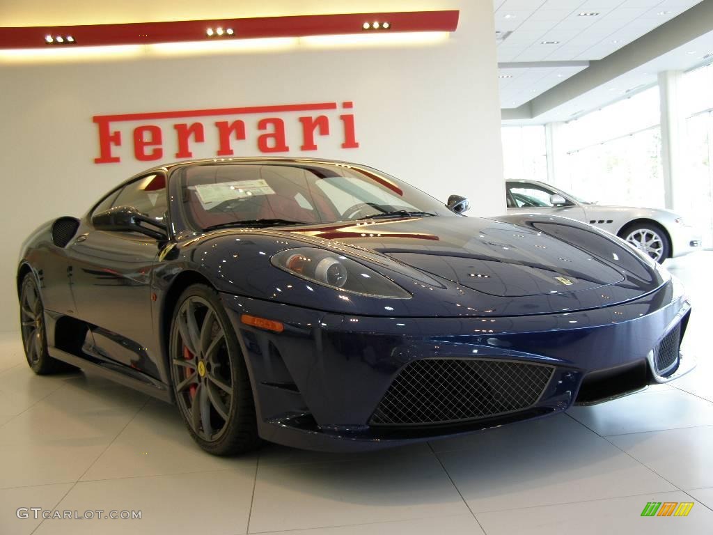 2009 F430 Scuderia Coupe - Blue Metallic / Red photo #1