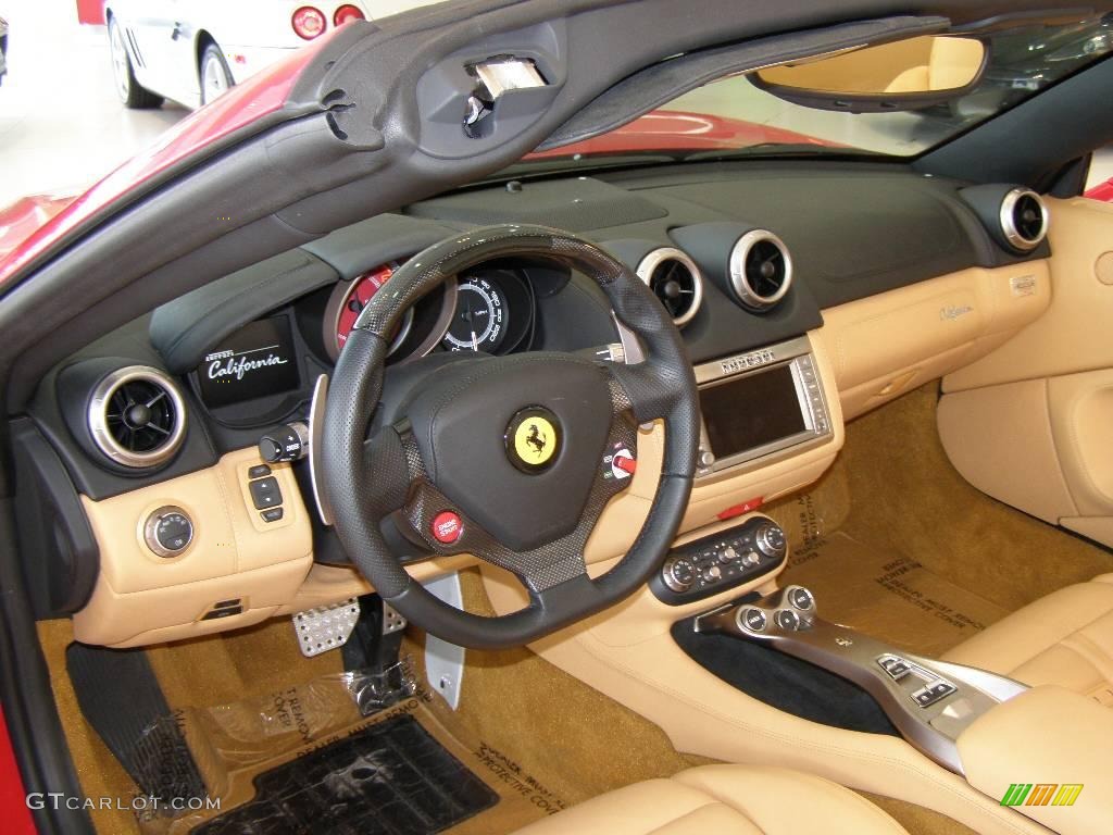 2009 Ferrari California Standard California Model Beige Dashboard Photo #19374261
