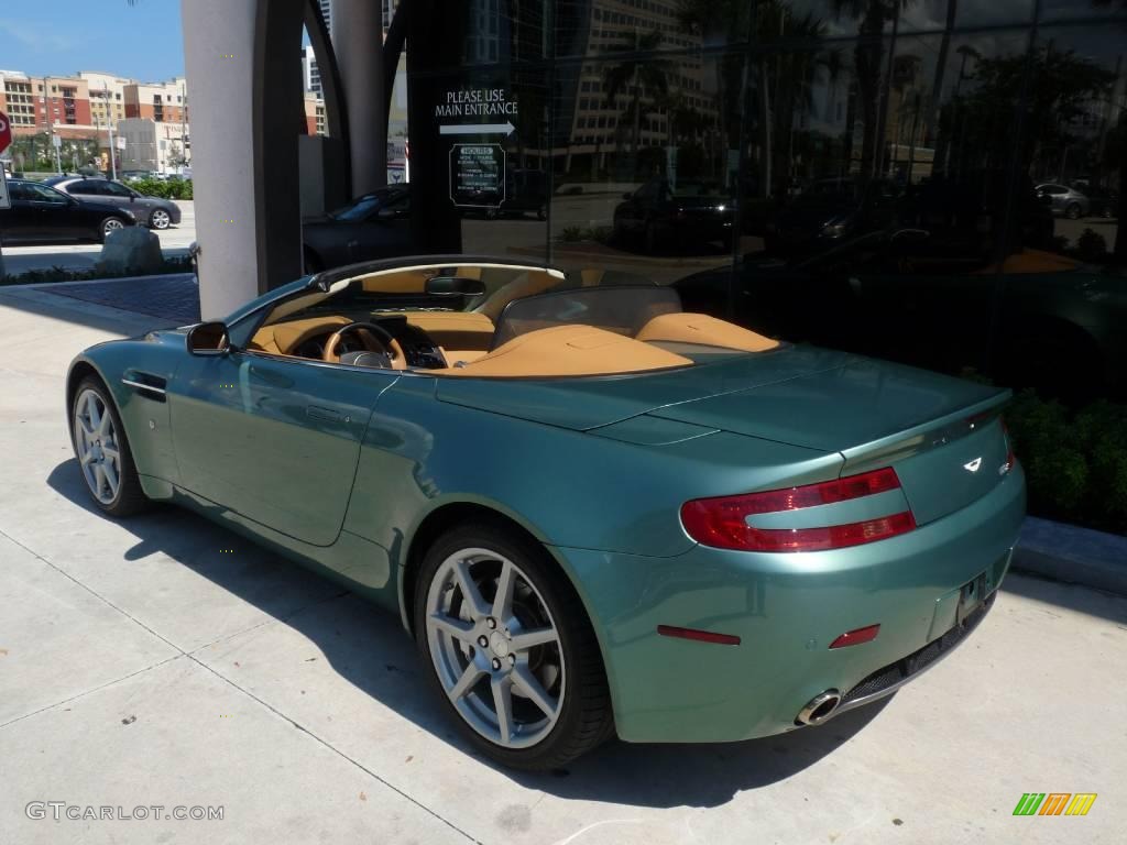 2008 V8 Vantage Roadster - DBR9 Racing Green / Sahara Tan photo #4