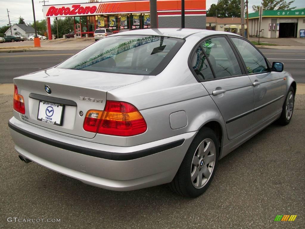 2002 3 Series 325xi Sedan - Titanium Silver Metallic / Black photo #6