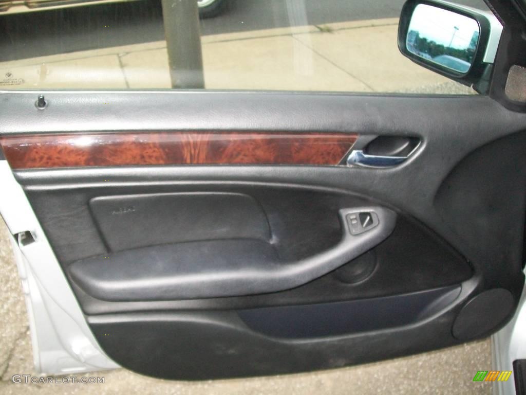2002 3 Series 325xi Sedan - Titanium Silver Metallic / Black photo #10