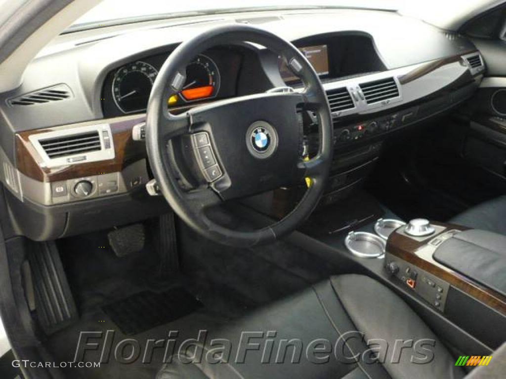 2002 7 Series 745i Sedan - Titanium Silver Metallic / Black photo #11