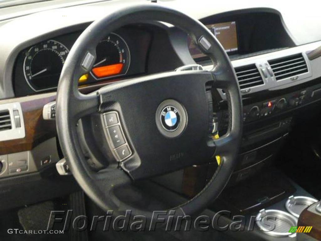 2002 7 Series 745i Sedan - Titanium Silver Metallic / Black photo #16