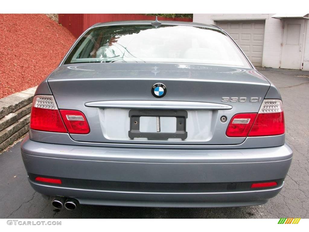 2006 3 Series 330i Coupe - Quartz Blue Metallic / Grey photo #4