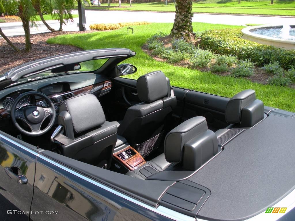2008 3 Series 328i Convertible - Black Sapphire Metallic / Black photo #10