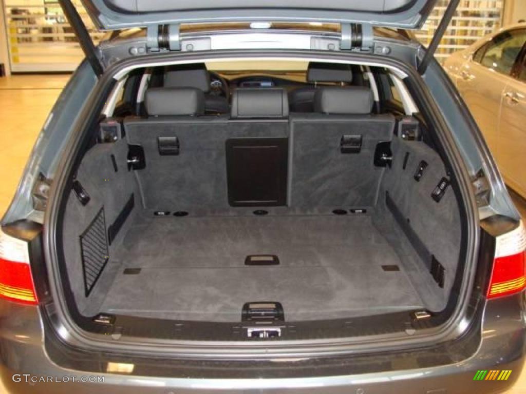 2008 5 Series 535xi Sports Wagon - Space Grey Metallic / Black photo #6