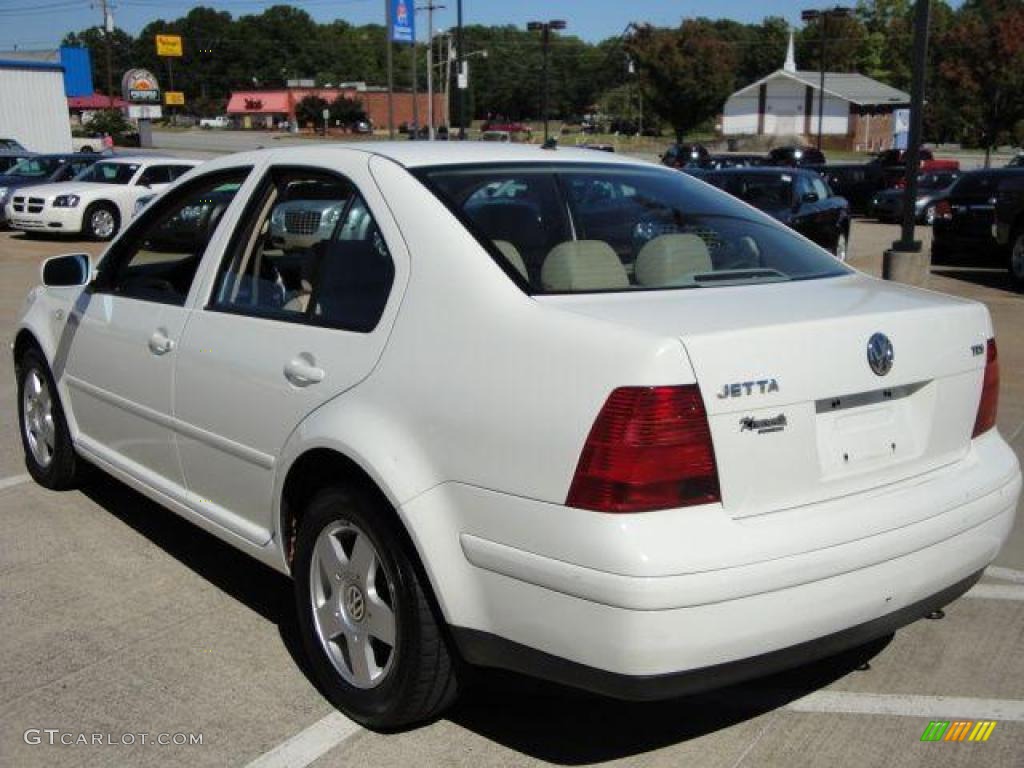 2001 Jetta GLS TDI Sedan - Cool White / Beige photo #4