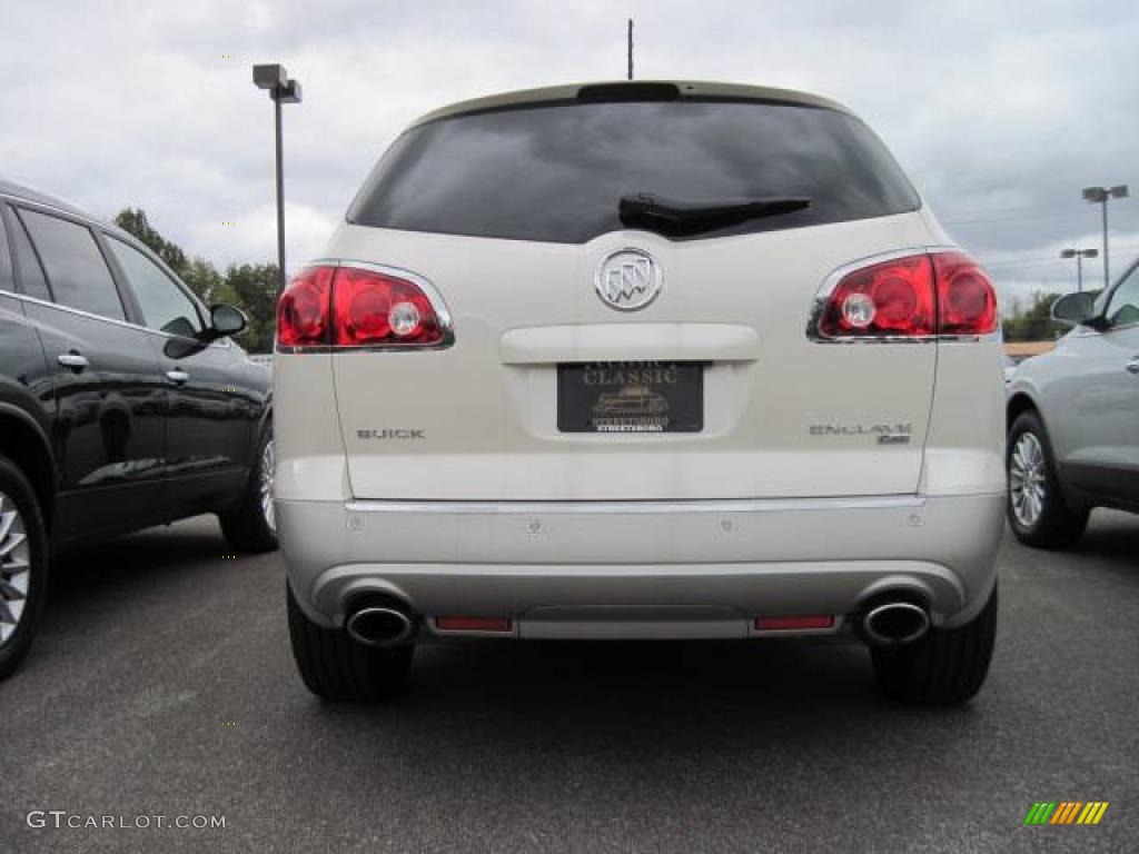 2009 Enclave CXL AWD - White Opal / Dark Titanium/Titanium photo #4