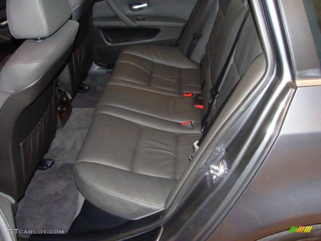 2008 5 Series 535xi Sports Wagon - Space Grey Metallic / Black photo #22