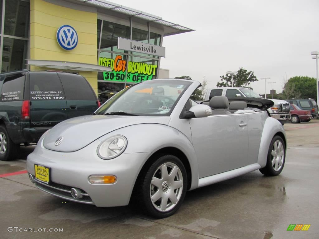 2003 New Beetle GLX 1.8T Coupe - Reflex Silver Metallic / Grey photo #1