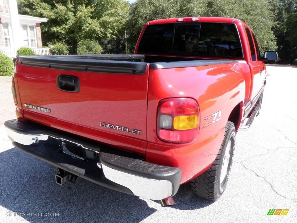 2001 Silverado 1500 LT Extended Cab 4x4 - Victory Red / Graphite photo #7