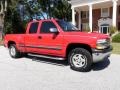 2001 Victory Red Chevrolet Silverado 1500 LT Extended Cab 4x4  photo #10