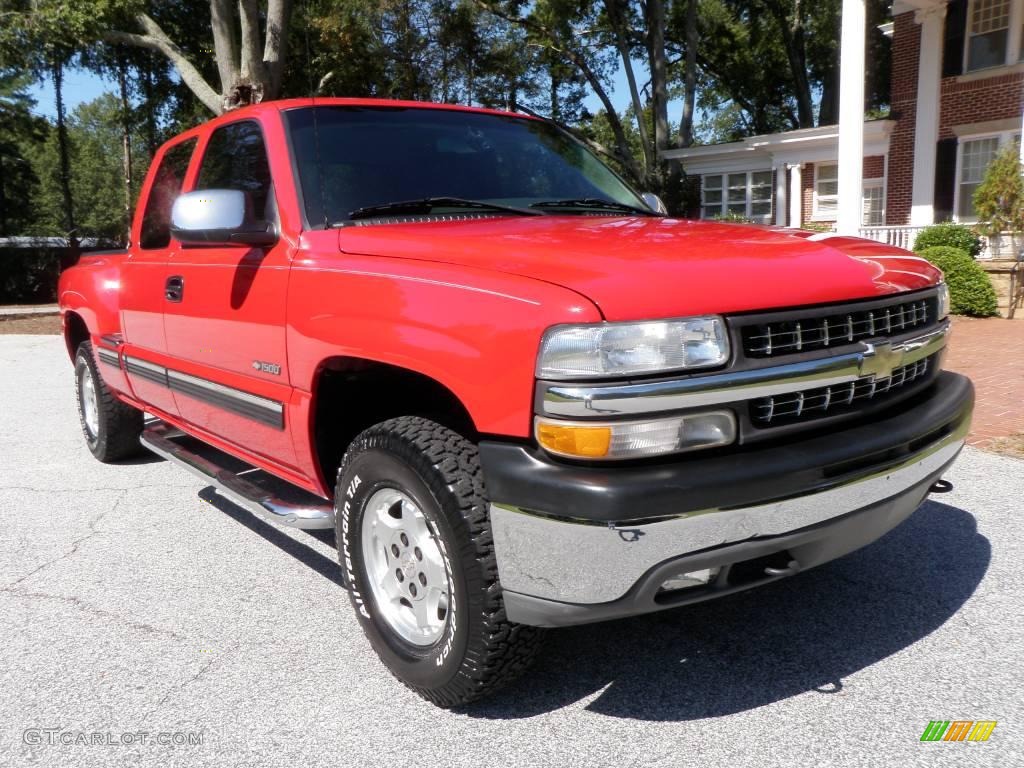 2001 Silverado 1500 LT Extended Cab 4x4 - Victory Red / Graphite photo #11