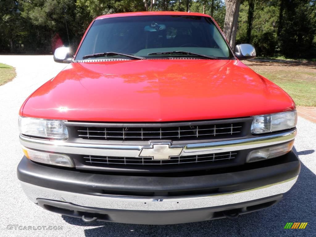 2001 Silverado 1500 LT Extended Cab 4x4 - Victory Red / Graphite photo #12