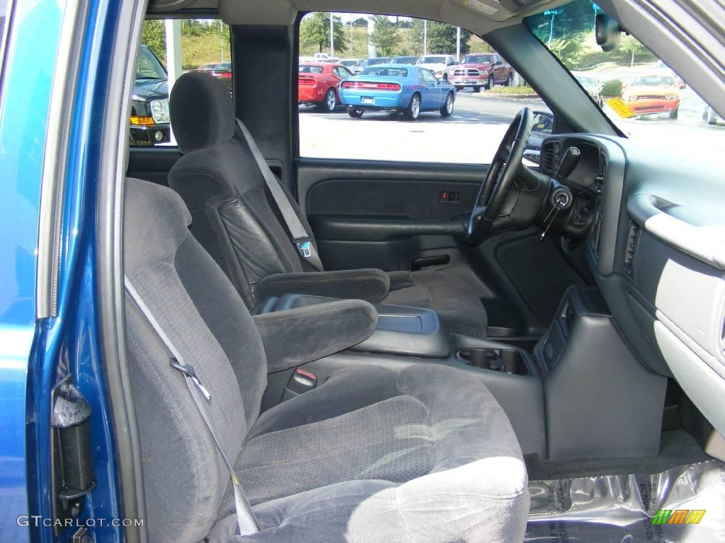 2002 Silverado 1500 LS Extended Cab 4x4 - Indigo Blue Metallic / Graphite Gray photo #17