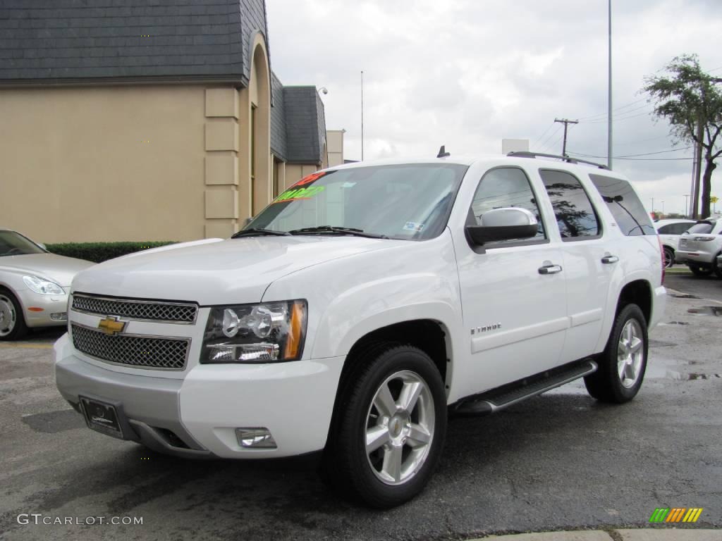 2008 Tahoe Z71 - Summit White / Ebony photo #3