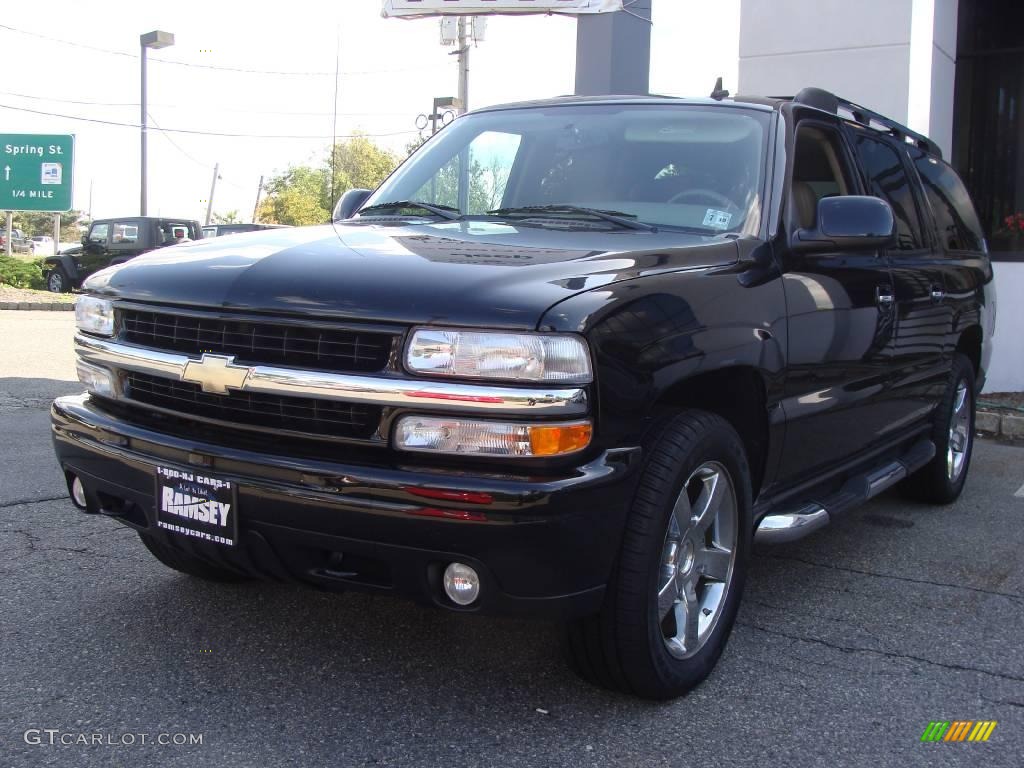 2006 Suburban LTZ 1500 4x4 - Black / Tan/Neutral photo #1