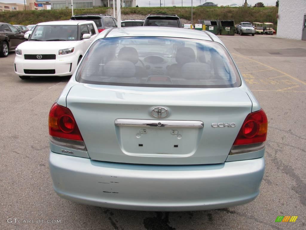 2003 ECHO Sedan - Aqua Ice Opalescent / Shadow Gray photo #5