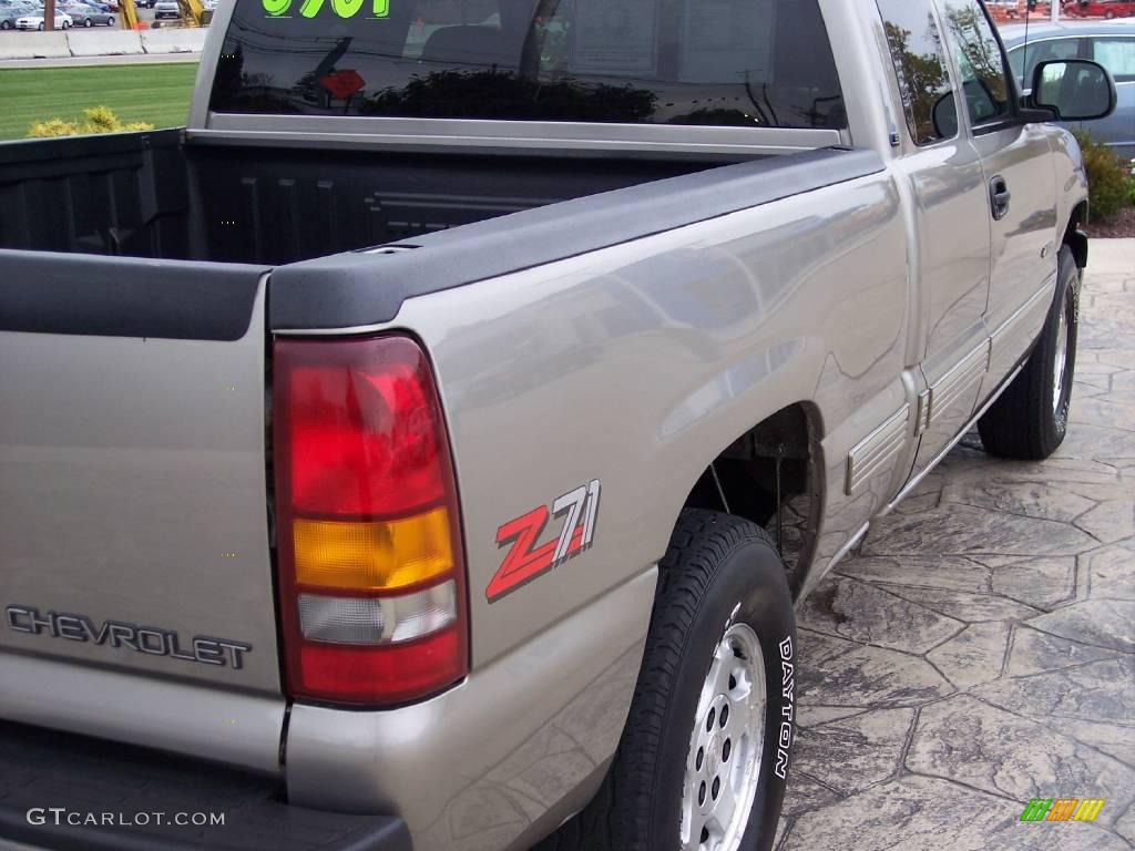 1999 Silverado 1500 LS Extended Cab 4x4 - Light Pewter Metallic / Graphite photo #8