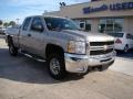 2008 Silver Birch Metallic Chevrolet Silverado 2500HD LT Extended Cab  photo #2