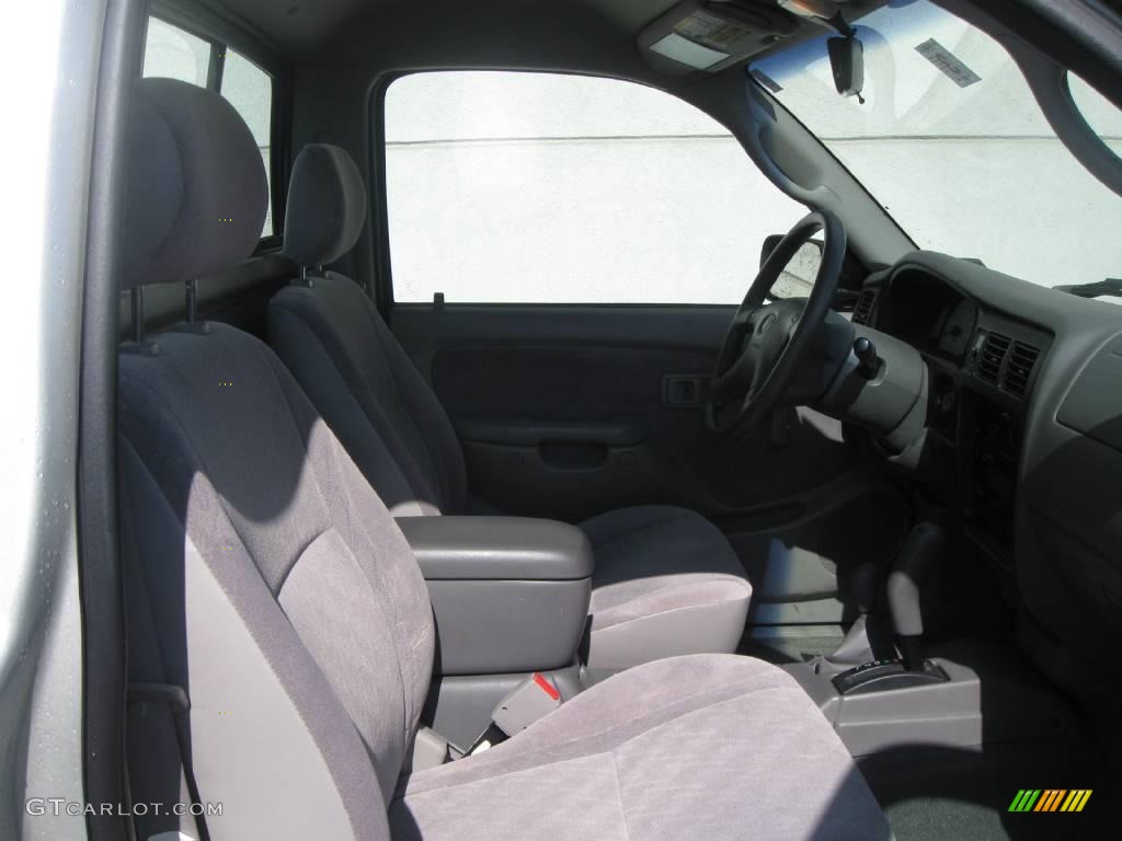 2004 Tacoma Regular Cab 4x4 - Lunar Mist Metallic / Charcoal photo #4