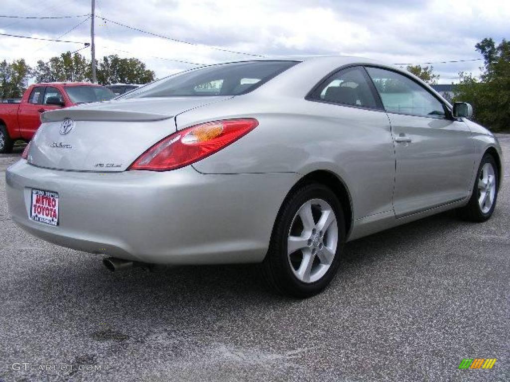 2005 Solara SLE V6 Coupe - Lunar Mist Silver Metallic / Dark Stone photo #3