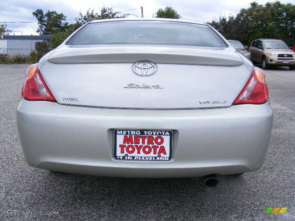 2005 Solara SLE V6 Coupe - Lunar Mist Silver Metallic / Dark Stone photo #4