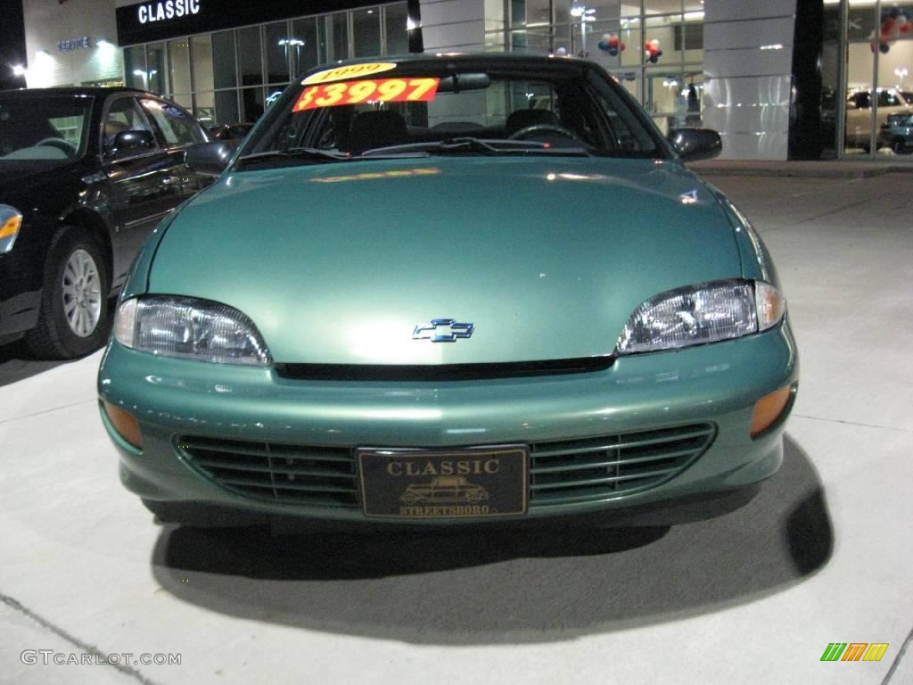 1999 Cavalier Coupe - Medium Green Metallic / Graphite photo #4