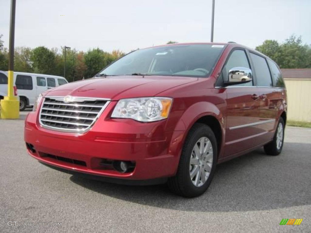 2010 Town & Country Touring - Inferno Red Crystal Pearl / Medium Slate Gray/Light Shale photo #1