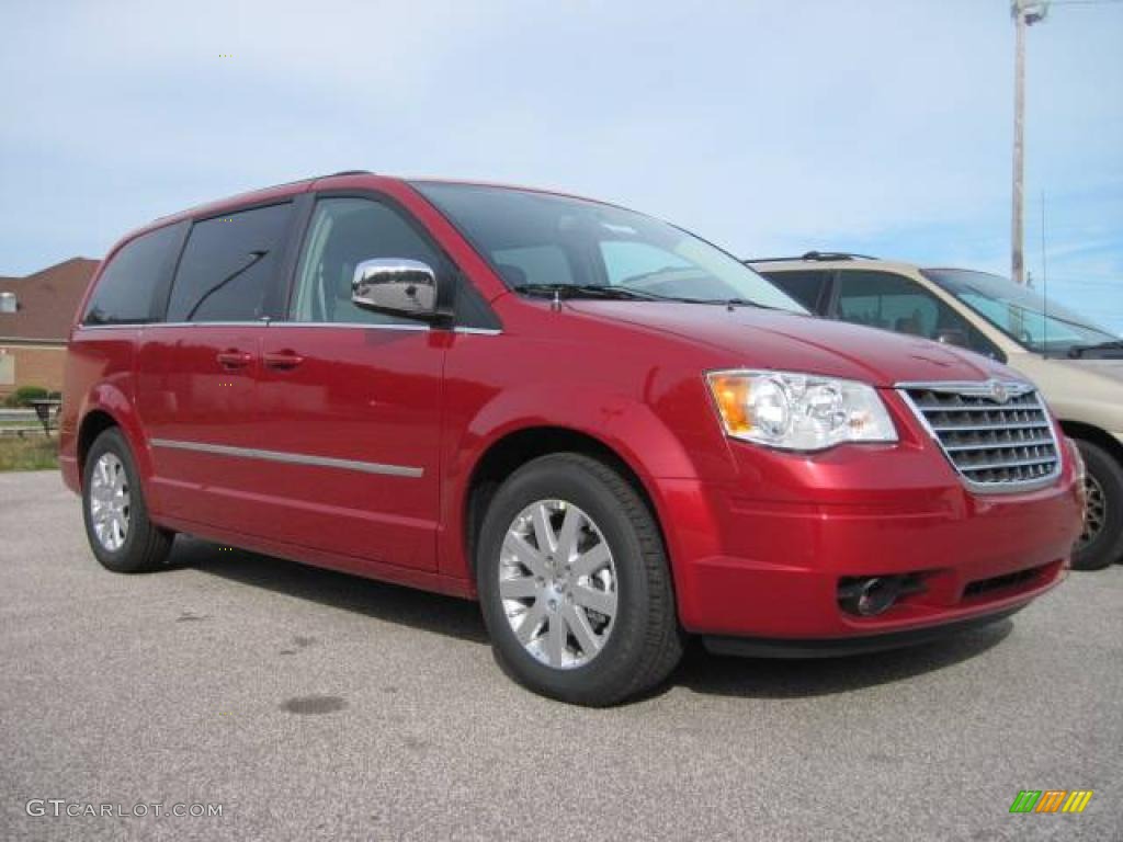 2010 Town & Country Touring - Inferno Red Crystal Pearl / Medium Slate Gray/Light Shale photo #3