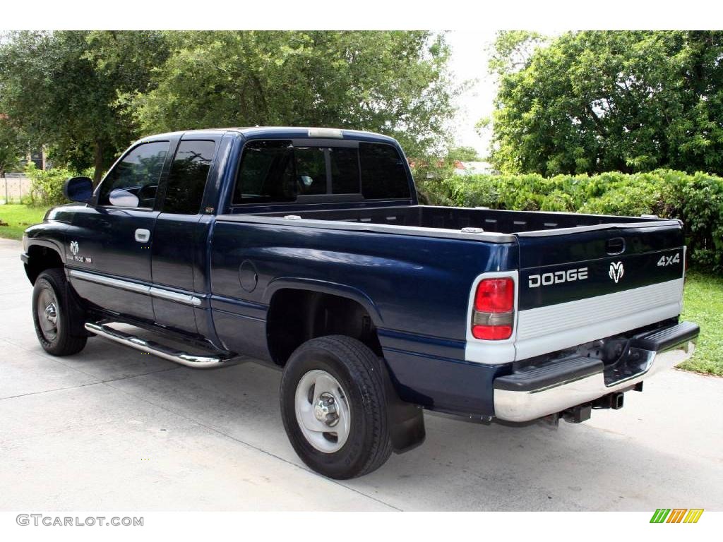 2000 Ram 1500 SLT Extended Cab 4x4 - Intense Blue Pearlcoat / Mist Gray photo #4