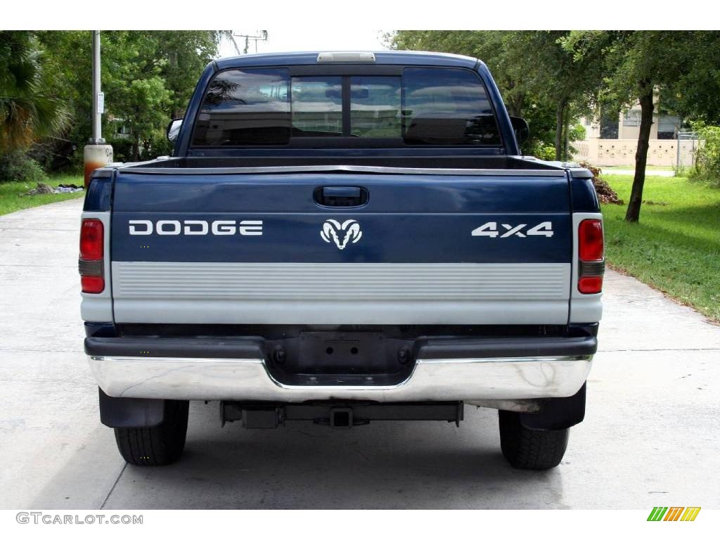 2000 Ram 1500 SLT Extended Cab 4x4 - Intense Blue Pearlcoat / Mist Gray photo #5