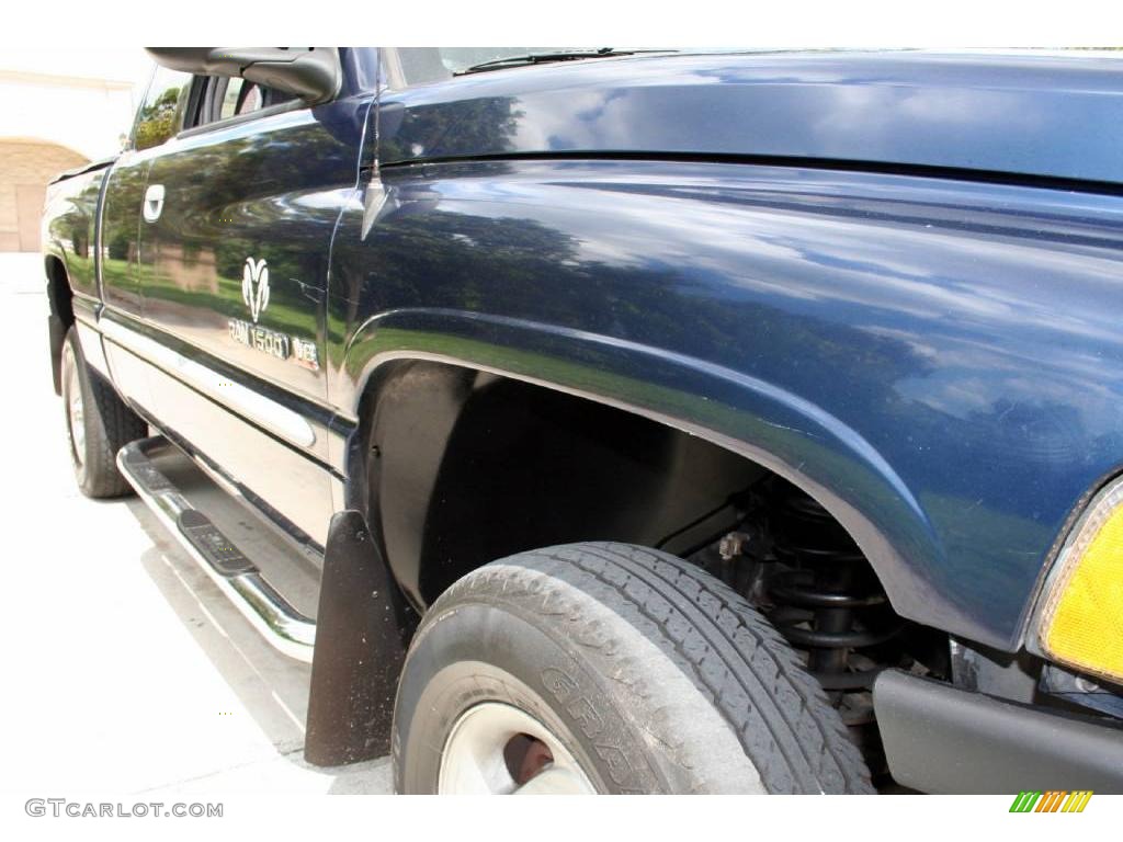 2000 Ram 1500 SLT Extended Cab 4x4 - Intense Blue Pearlcoat / Mist Gray photo #12