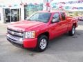 2009 Victory Red Chevrolet Silverado 1500 LT Extended Cab 4x4  photo #1