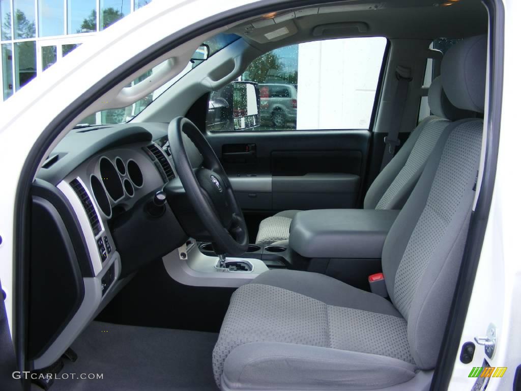 2007 Tundra SR5 TRD Double Cab - Super White / Graphite Gray photo #13